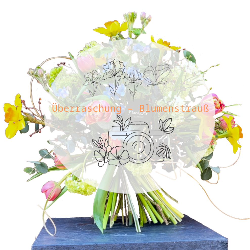 Überaschungstrauß - Aquarell - FZSka Tulpen Überraschungstrauß