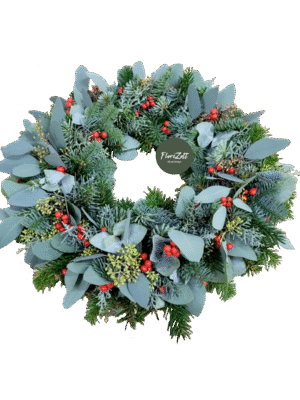 Handgebundener Winterkranz aus Naturmaterialien – vielseitiger Schmuck