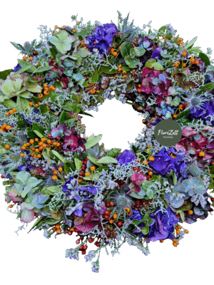 HerbstPur Kranz – Handgebundener Naturkranz aus Rosengarten 21224
