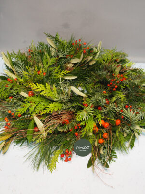 Winterkranz „Serenade“ FZ Ska Winterkranz „Serenade“ – Handgebundener Kranz / Türkranz aus Naturmaterialien